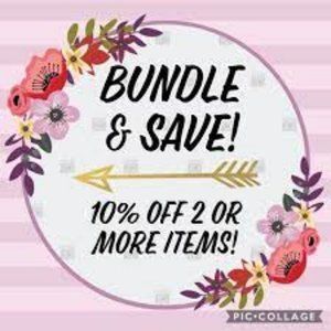 Bundle 2 or more items, get 10% off!